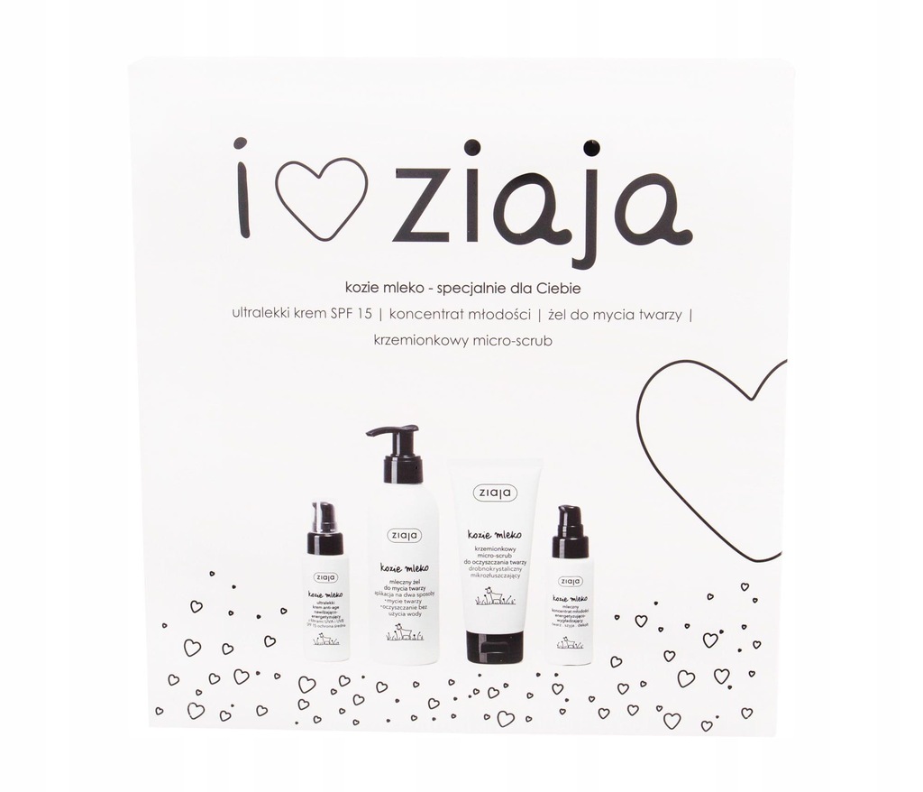 Ziaja Goat's Milk SPF15 Krem + Żel + Peeling