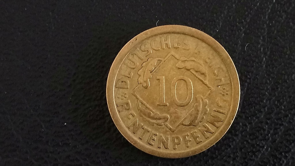 R105 Republika Weimarska 10 Rentenpfennig 1924 A
