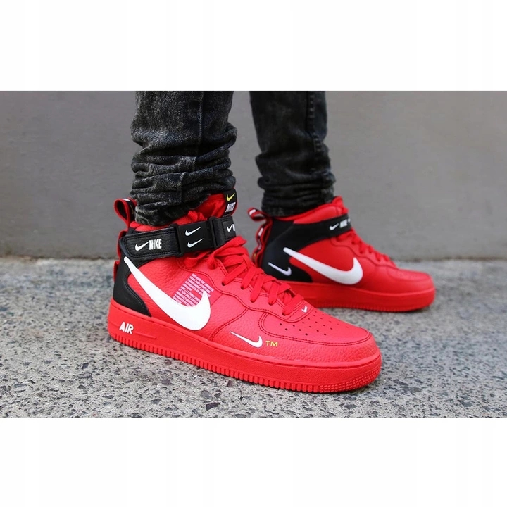 NIKE AIR FORCE 1 MID '07 LV8 RED 804609-605, r. 40 - 8233052715 - oficjalne  archiwum Allegro