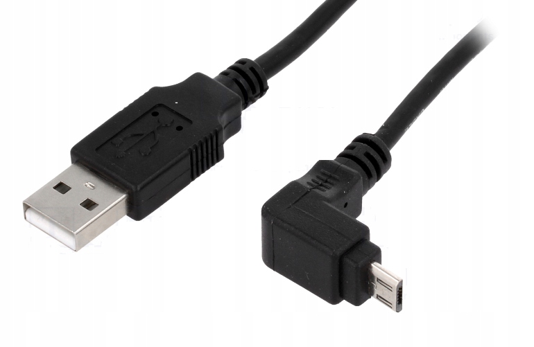 Kabel USB micro B kątowy 1,8m