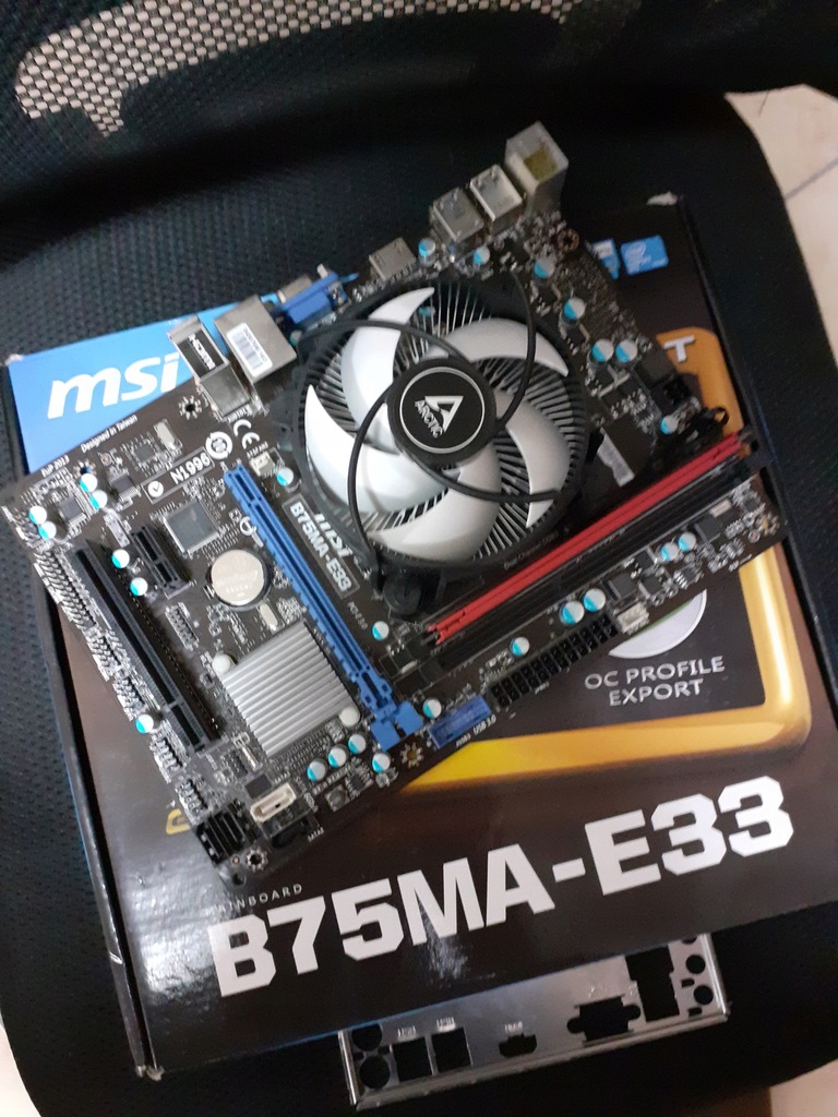 Płyta główna MSI B75MA-E33, i5-3470, 8 GB HyperX - 13040252783 ...