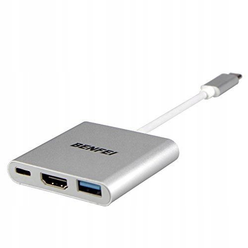 MM1173 Benfei USB C Hub Aluminium z adapterem HDMI