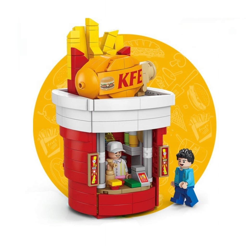 KLOCKI KONSTRUKCYJNE DLA DZIECI RESTAURACJA TYPU KFC 402 EL.