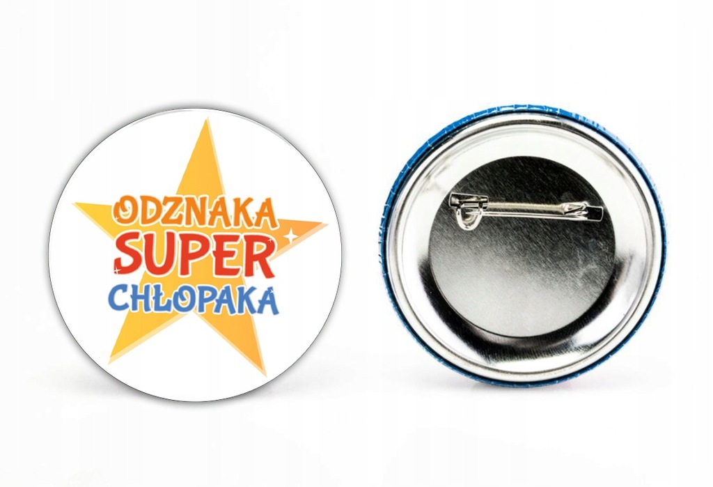 Odznaka Super Chłopak PRZYPINKA PIN ZNACZEK DZIEŃ CHŁOPAKA SUPER CHŁOPAK #4