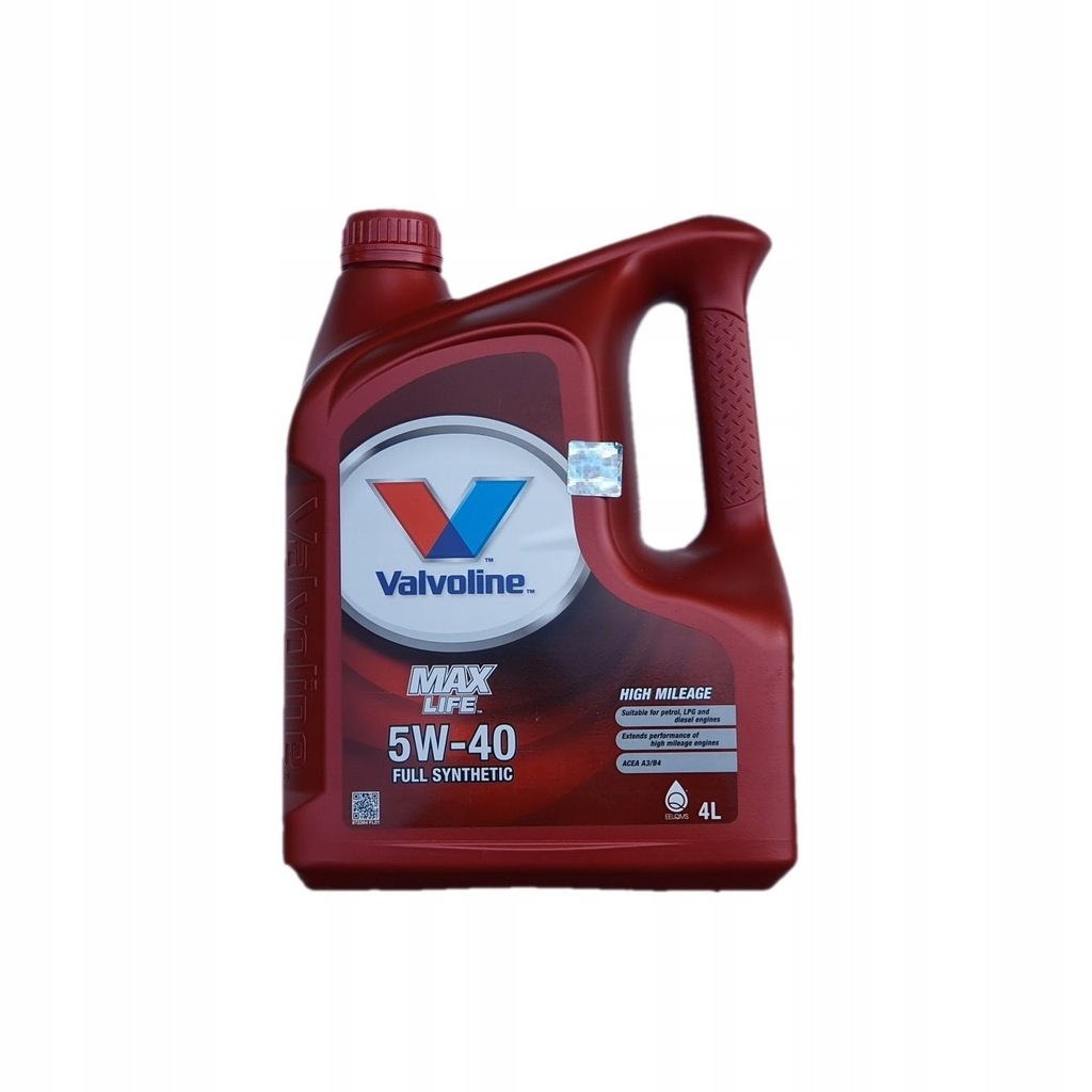 VALVOLINE MAXLIFE 5W40 4L + Korek + OP526/6