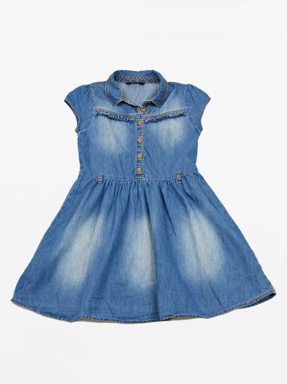 Sukienka jeansowa, George, Niebieski, 128