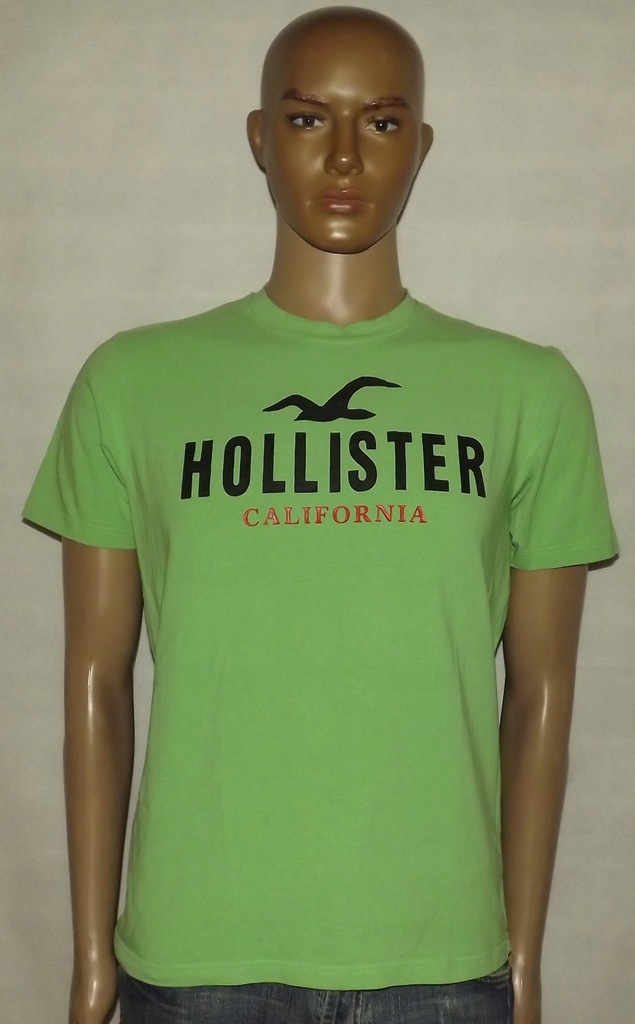 HOLLISTER__MĘSKI T-SHIRT LOGO roz.L