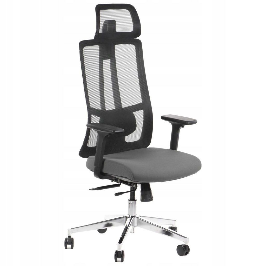 Fotel ergonomiczny Akcent PremiumLine popiel Stema