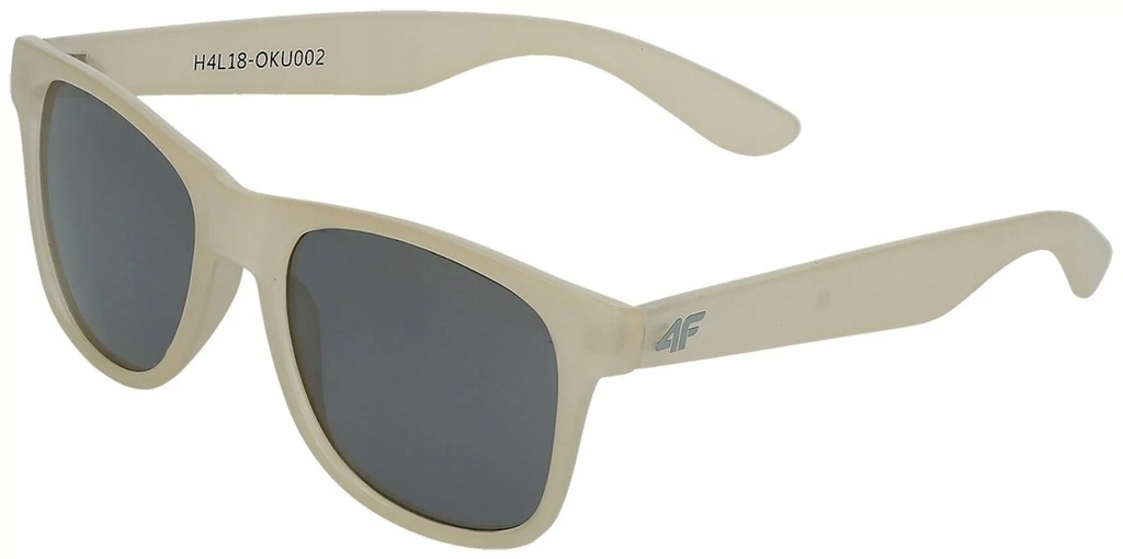 Okulary przeciwsłoneczne unisex kremowe 4F UV400