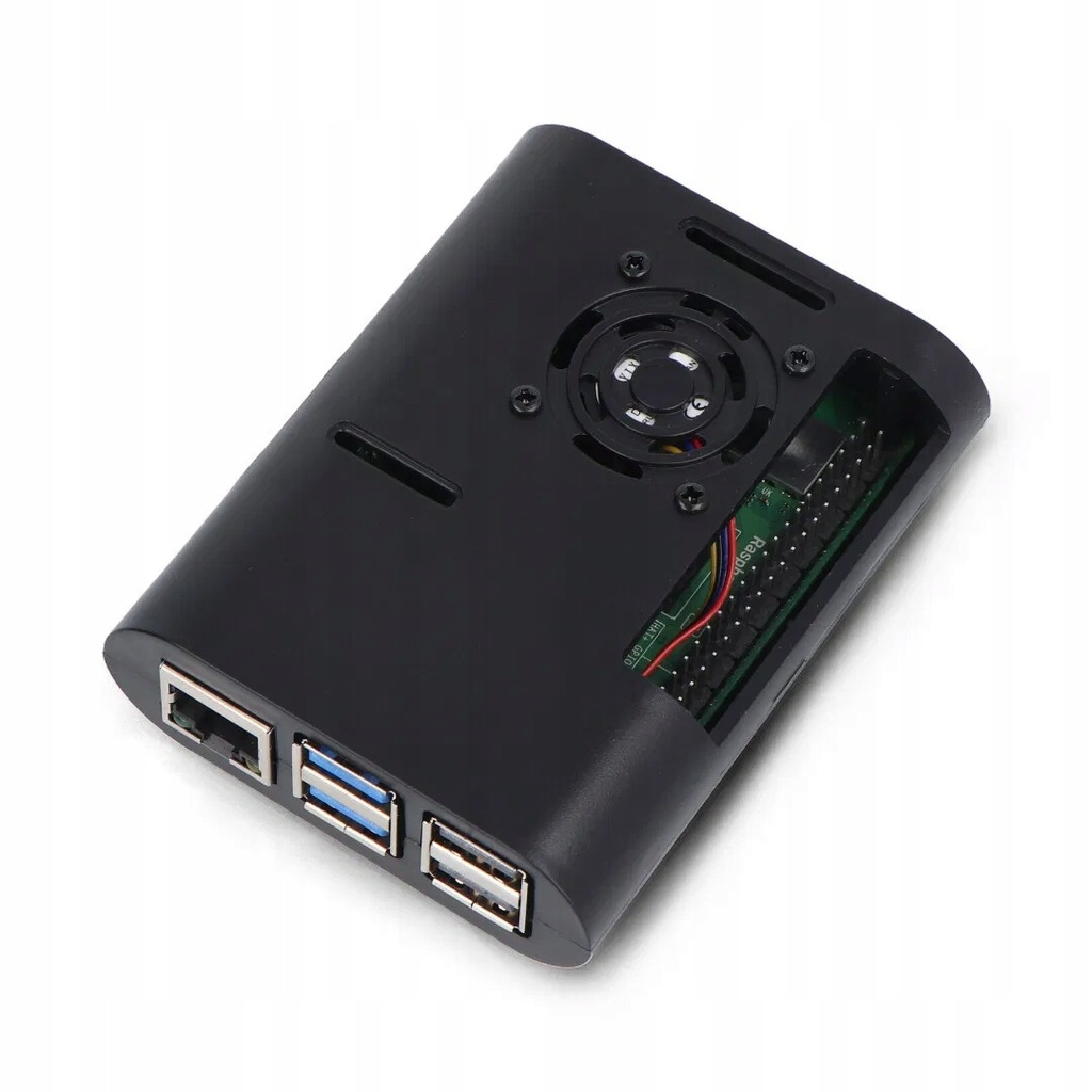 Akcesoria do Raspberry Pi 4 Model B TICTID OBUDOWA Wentylator Zasilacz 5V