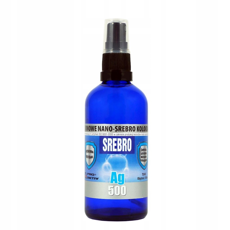 Nano-Srebro koloidalne SPRAY 50ppm 100ml PRO AKTIV