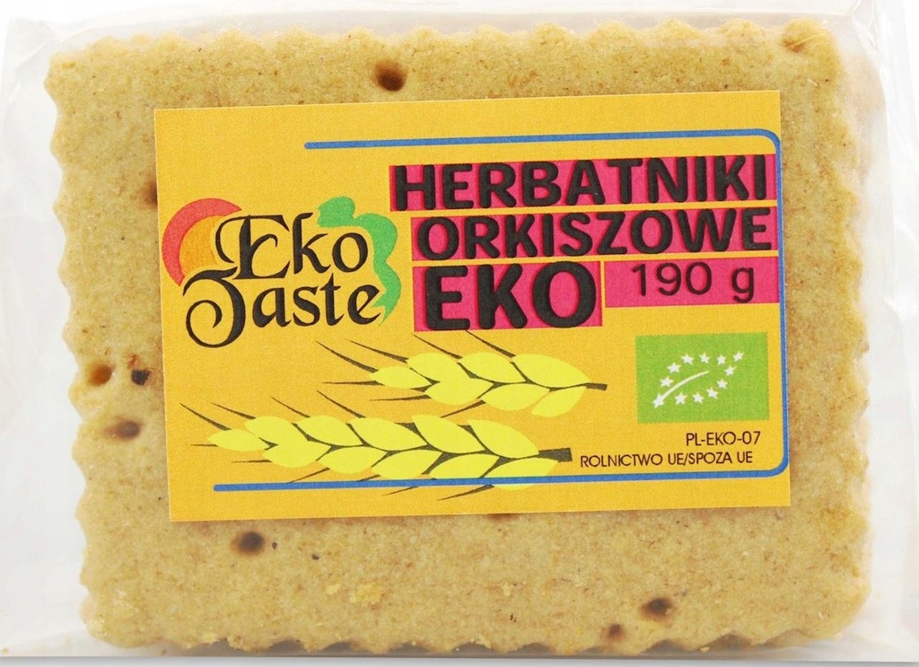 HERBATNIKI WEGAŃSKIE ORKISZOWE BIO 190 g - EKO TAS