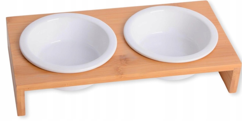 Podwyższone ceramiczne miski dla kotów