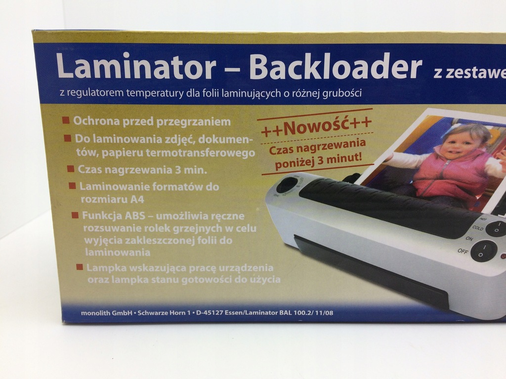 Laminator - Backloader / NOWY ! 8050817766 - oficjalne archiwum