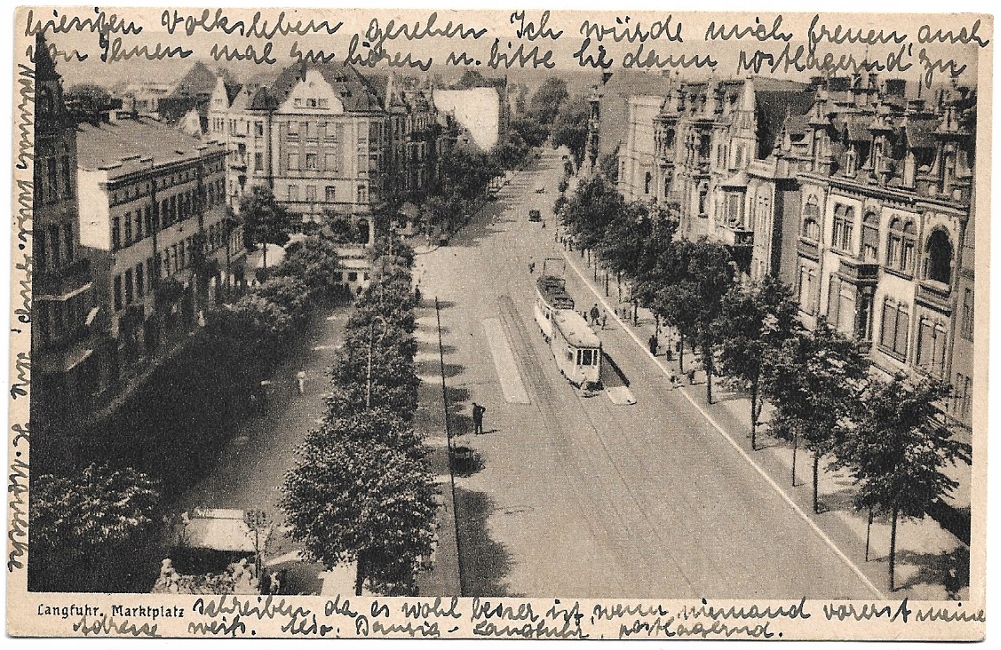 Gdańsk Wrzeszcz - Danzig Langfuhr - Marktplatz