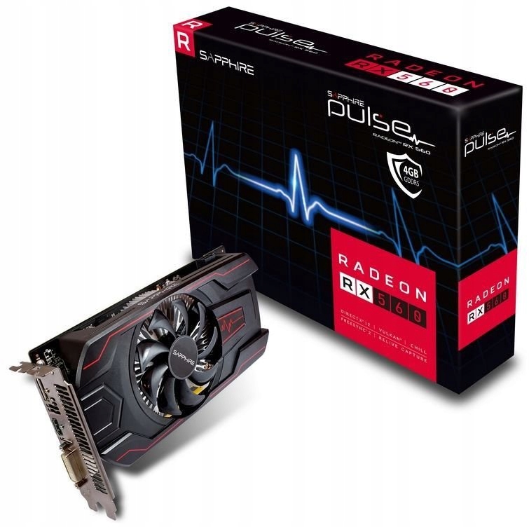 Купить Видеокарта SAPPHIRE Pulse RX 560 4 ГБ DDR5: отзывы, фото, характеристики в интерне-магазине Aredi.ru