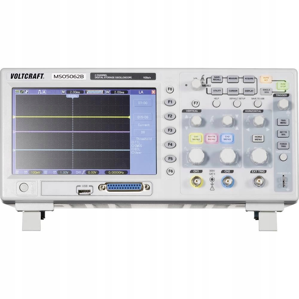 Oscyloskop cyfrowy VOLTCRAFT MSO-5062B, 60 MHz