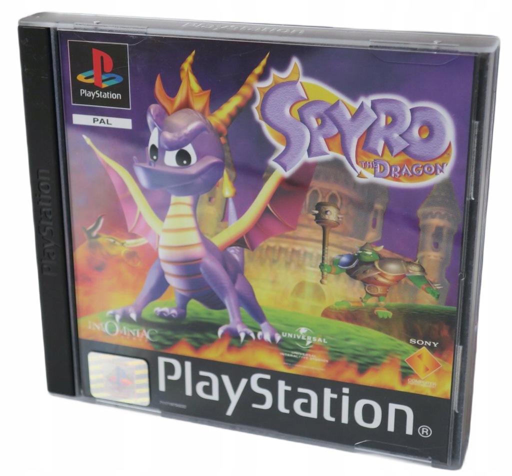 PS1 SPYRO THE DRAGON + DEMO WINTER RELEASES '98 PLAYSTATION 1 PSX