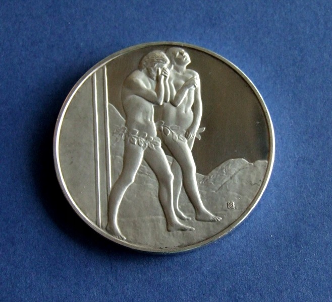 Medal, srebro, wyrzucenie z raju Tommaso Masaccio