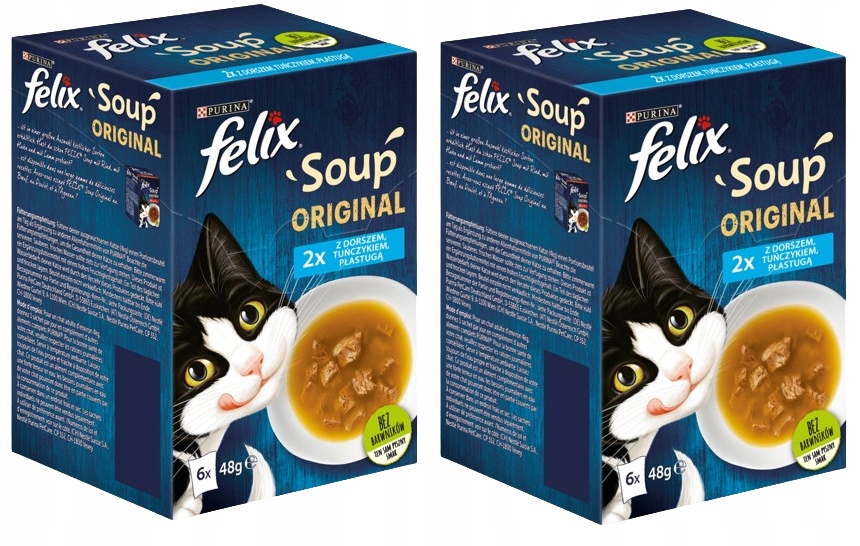 Felix Soup zupka dla kota przysmak mix ryby 6x48g x 2 12 szt