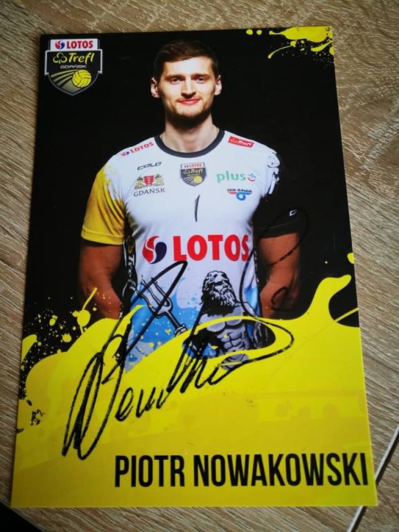 Pocztówka z autografem Piotr Nowakowski