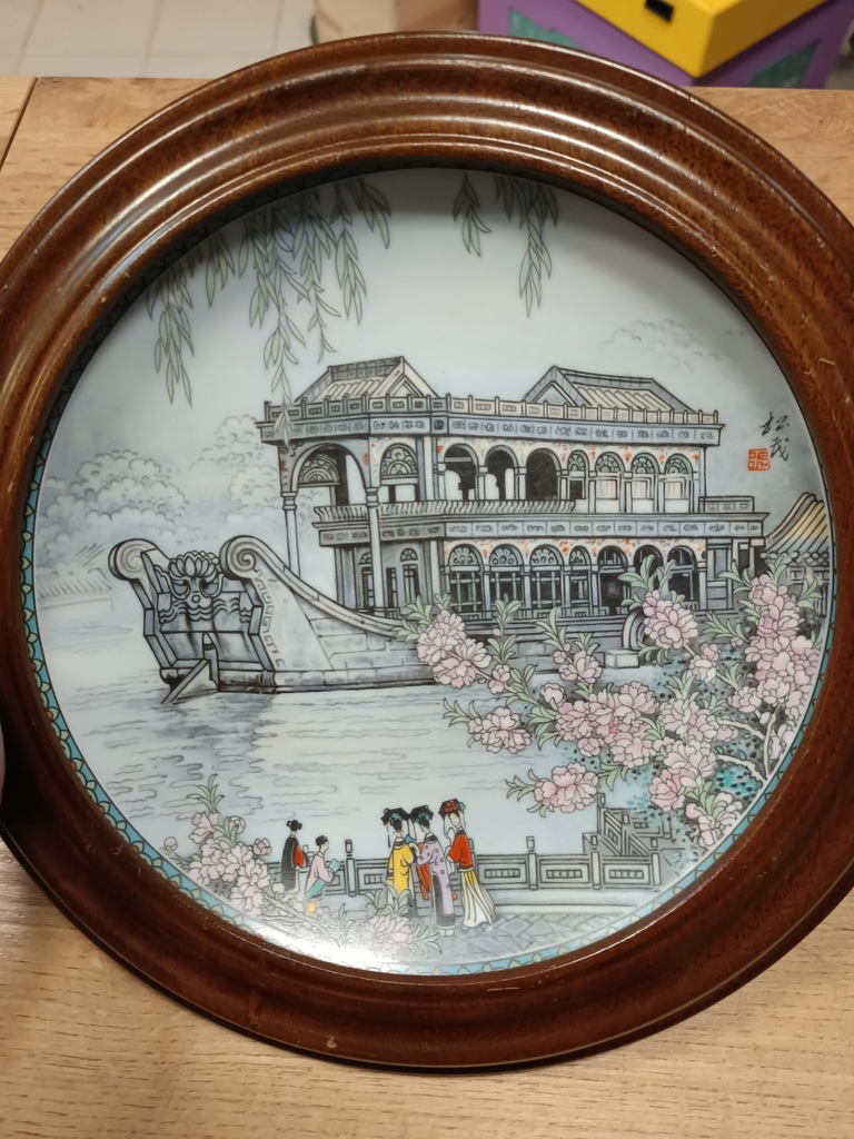 Porcelanowy talerz Imperial Jingdezhen Porcelain 1988