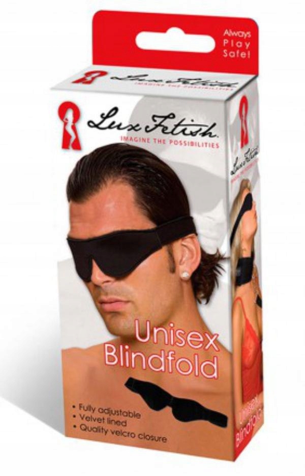 Maska LUX FETISH Blindfold Czarna maska na oczy