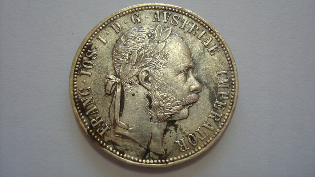 Austria 1 Floren 1877 Franciszek Józef