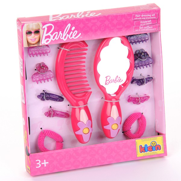 KLEIN ZESTAW FRYZJERSKI BARBIE GRZEBIEŃ LUSTR 5704