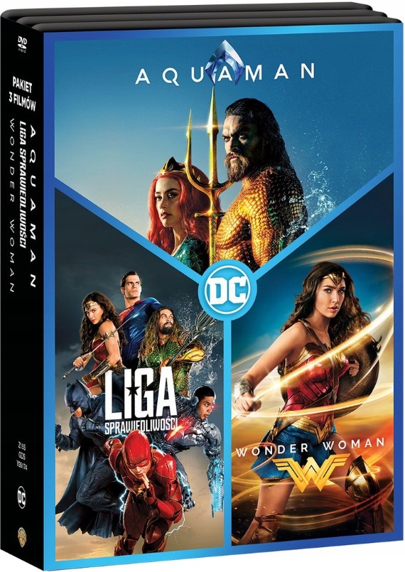 Aquaman, Liga Sprawiedliwości, Wonder Woman /3 DVD