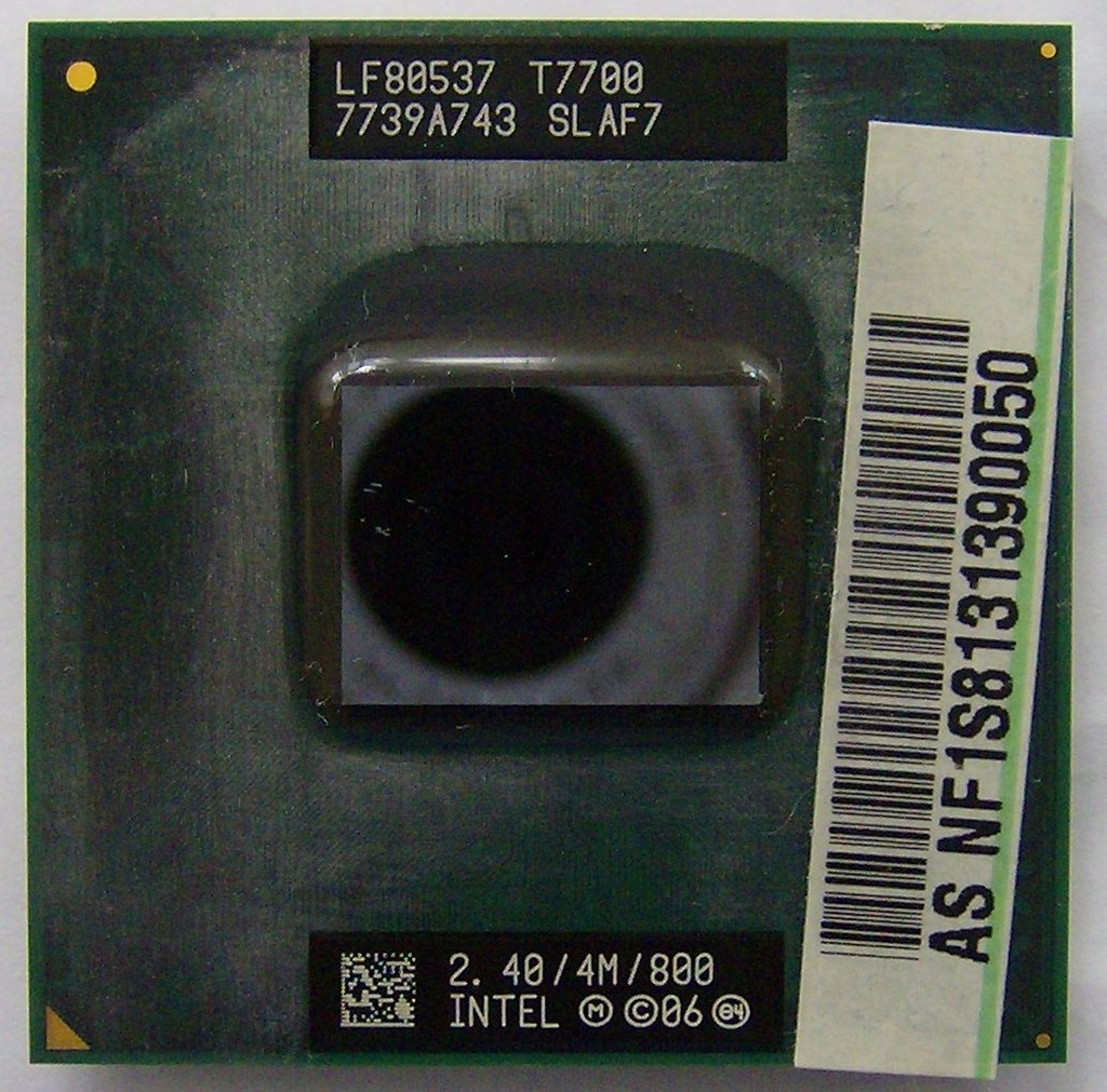 Intel T7700 2,4 GHz socket P - 8414366790 - oficjalne archiwum Allegro