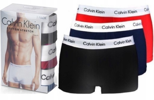 CALVIN KLEIN bokserki 3-pack r.M ZESTAW