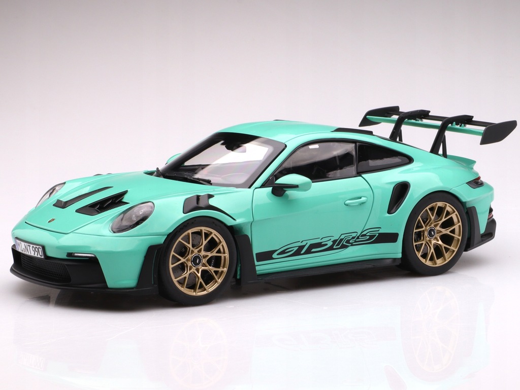 Model samochodu Porsche 911 (992) GT3 RS Coupe 2022, mint green Norev 1:18