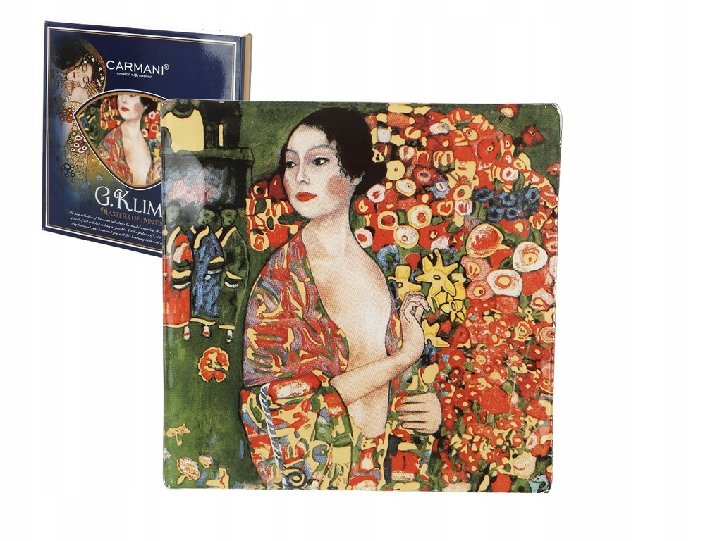 Talerz dekoracyjny - G. Klimt, Tancerka 13x13cm