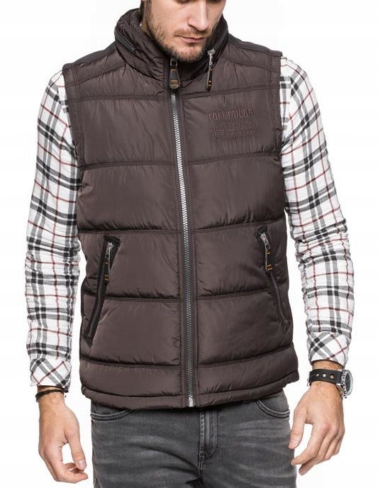 TOM TAILOR PADDED VEST MĘSKI BEZRĘKAWNIK JEANS S