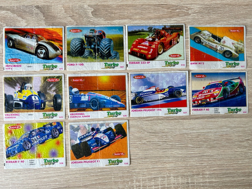 Obrazki z gum Turbo Kent Sport 471-540 Thin - 10szt.