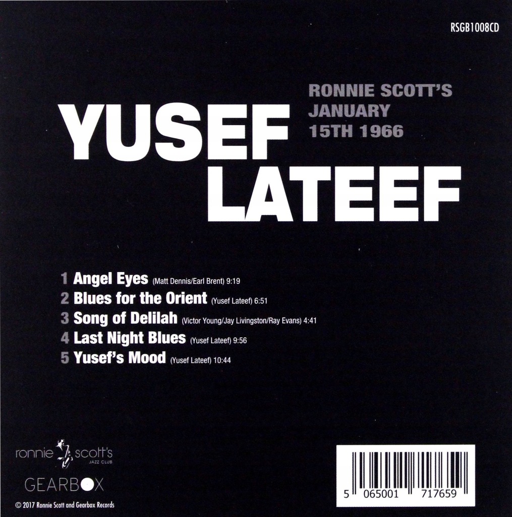 Yusef Lateef Live At Ronnie Scott's (15th Jan 1966