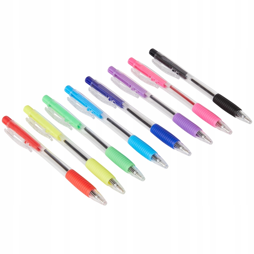 Długopisy żelowe 8 sztuk 8 kolorów