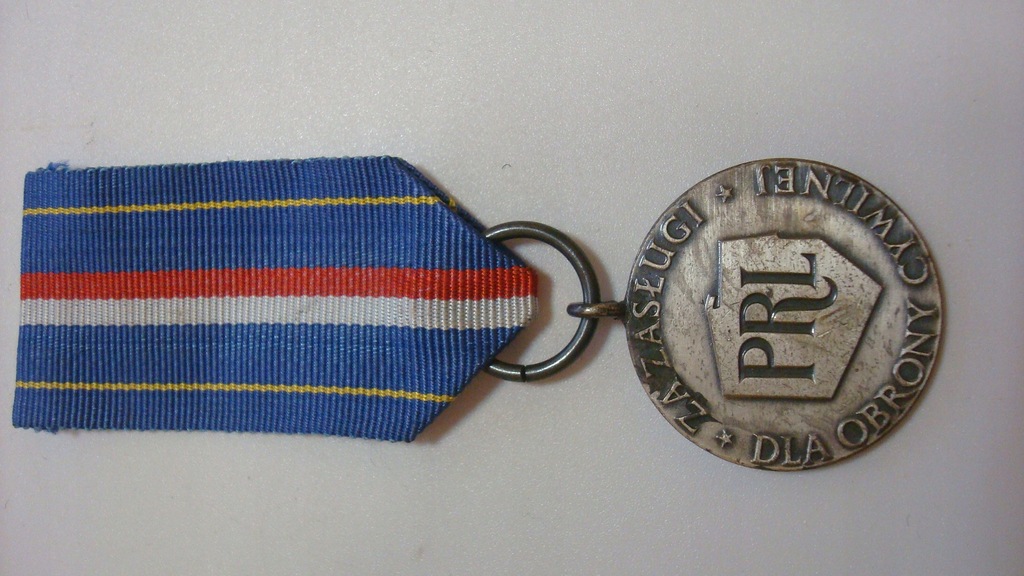 Srebrny medal OBRONA CYWILNA PRL