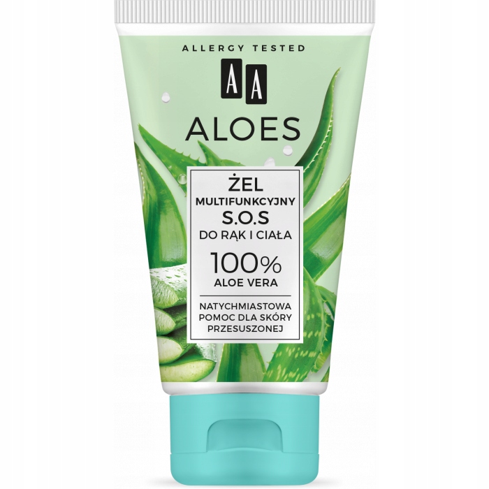 AA ALOES ŻEL DO RĄK I CIAŁA 100% ALOE VERA 150 ML