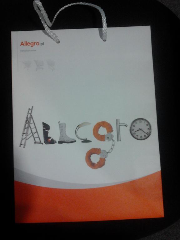 unikalna papierowa torebka Allegro