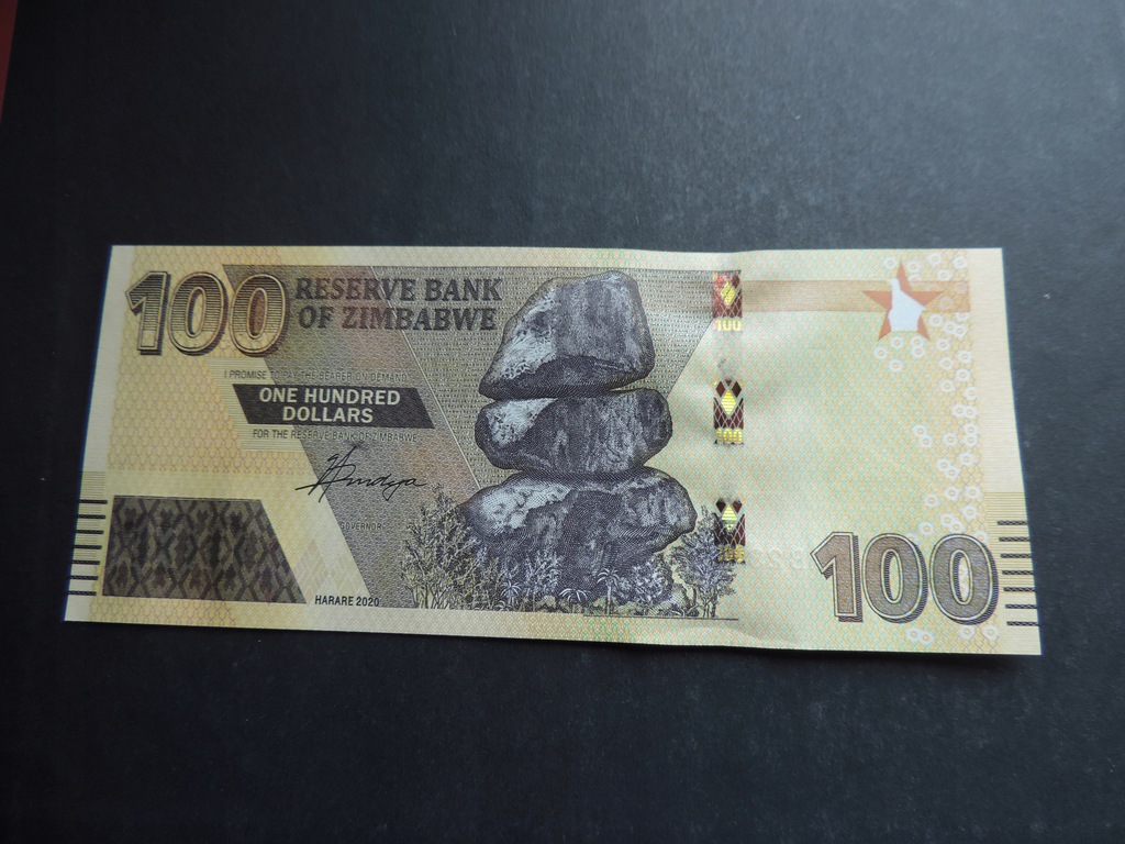 ZIMBABWE 100 DOLLARS 2020