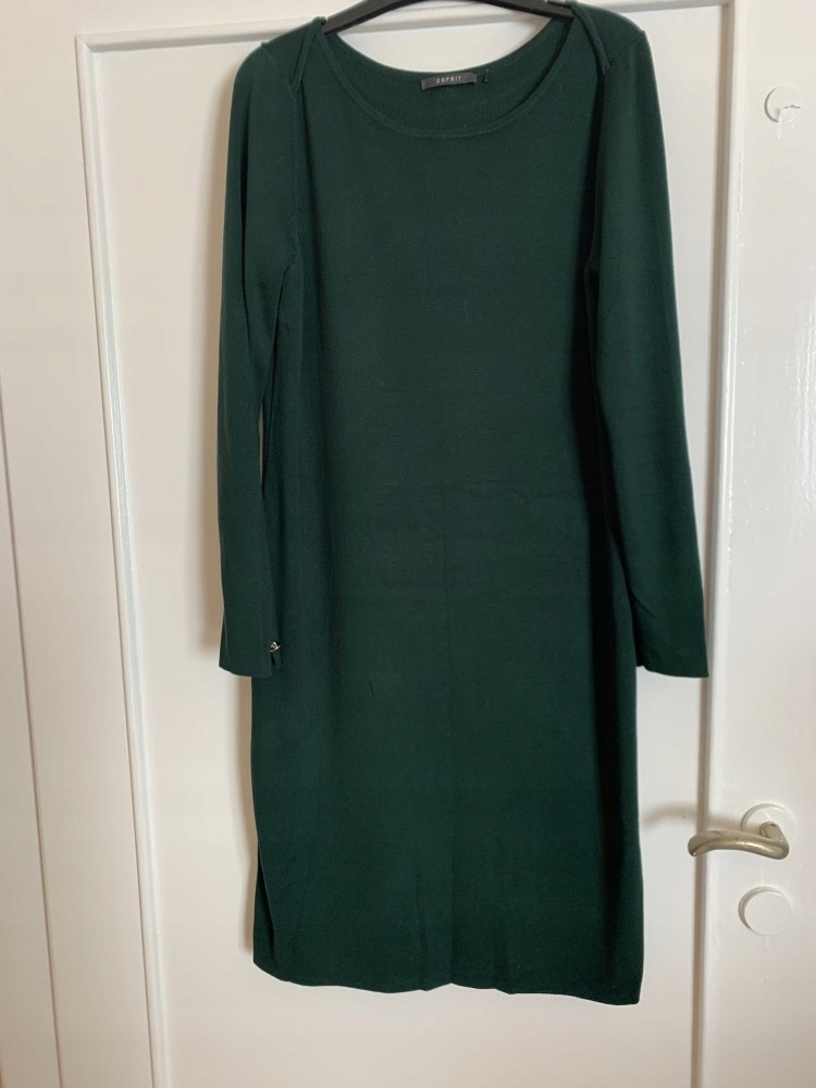 Zielona dzianinowa sukienka ESPRIT 42 XL