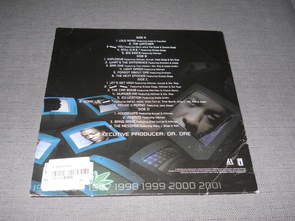 Купить Доктор dre - Chronic 2001 (2lp) 2 одинаковых альбома ОПИСАНИЕ: отзывы, фото, характеристики в интерне-магазине Aredi.ru