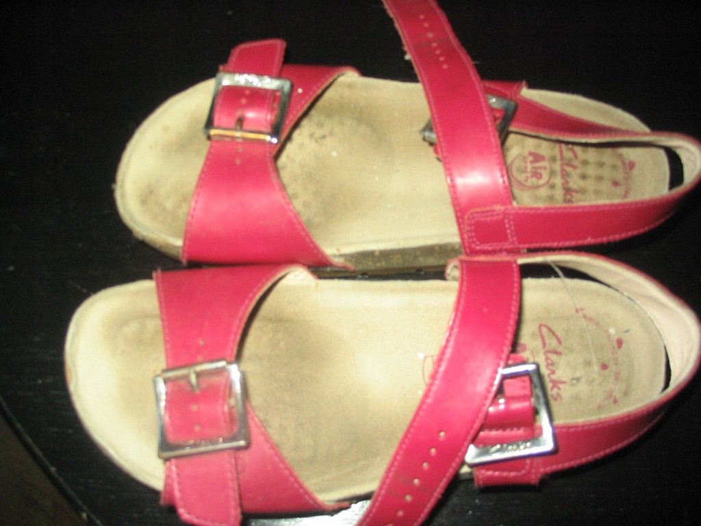 Clarks Air-różowe sandałki 32,5-20 cm