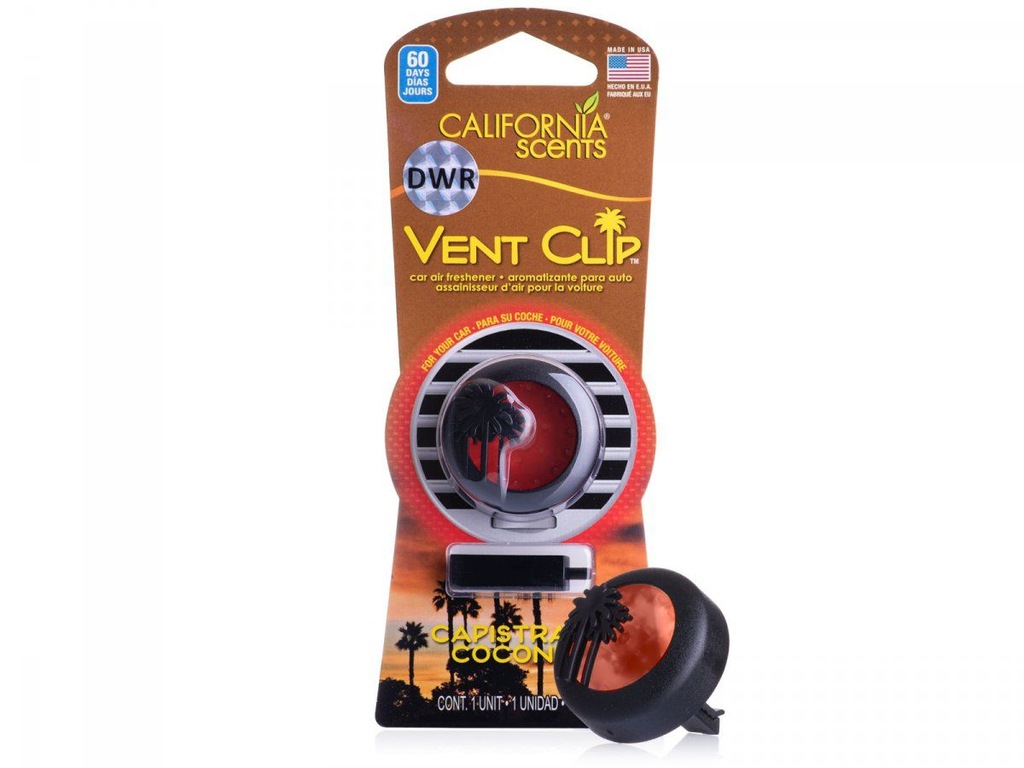 California Scents Vent Clip Capistrano Coconut