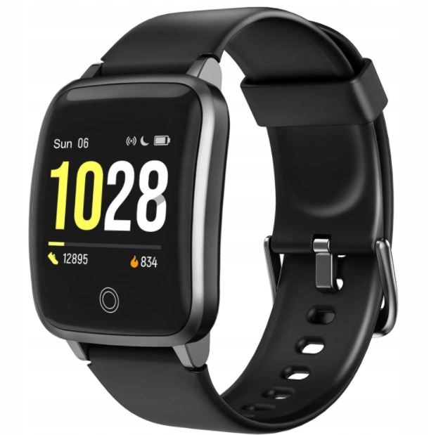 E9879 VERYFITPRO SMARTWATCH CZARNY