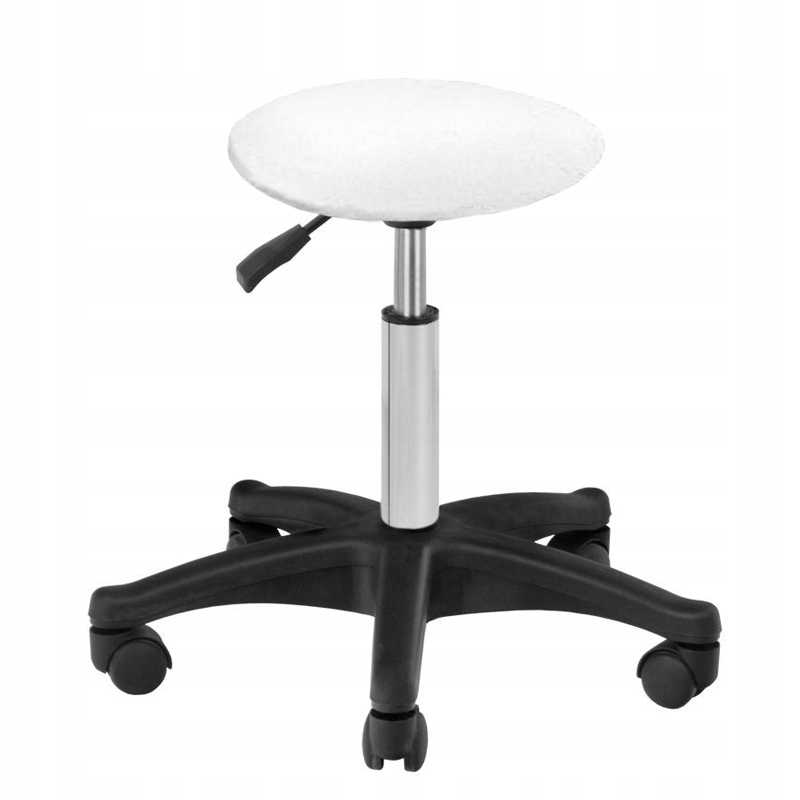 Pokrowiec frotte na taboret biały