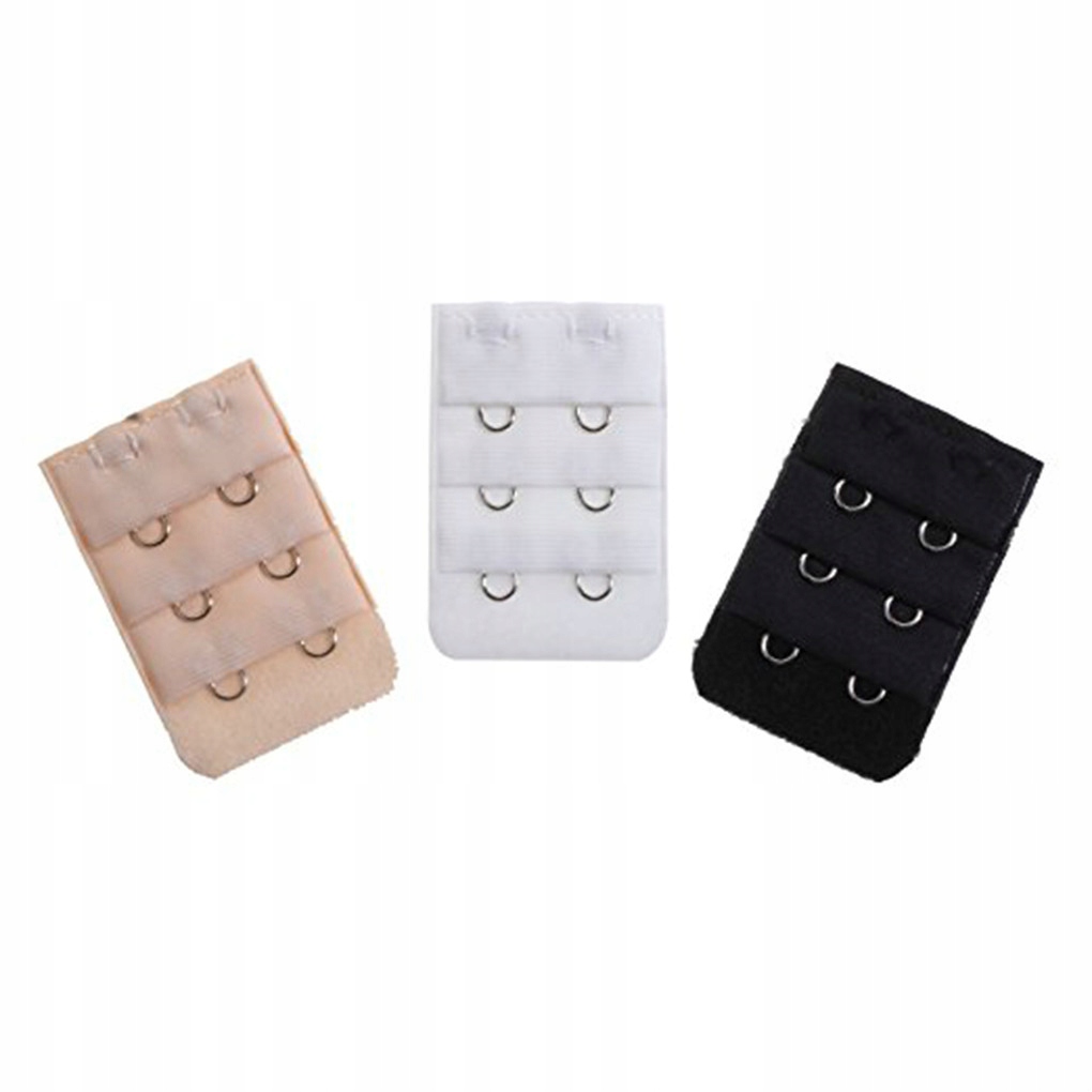 PRZEDŁUŻACZE DO BIUSTONOSZA 3X 2 HACZYKI MIX KOLORÓW ZESTAW