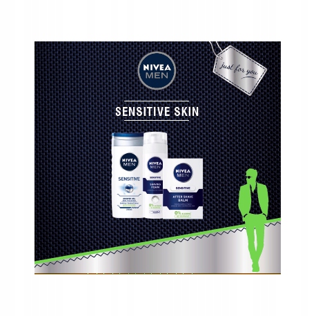 NIVEA Zestaw Men a'3 Sensiti Balsam + Pianka + Żel